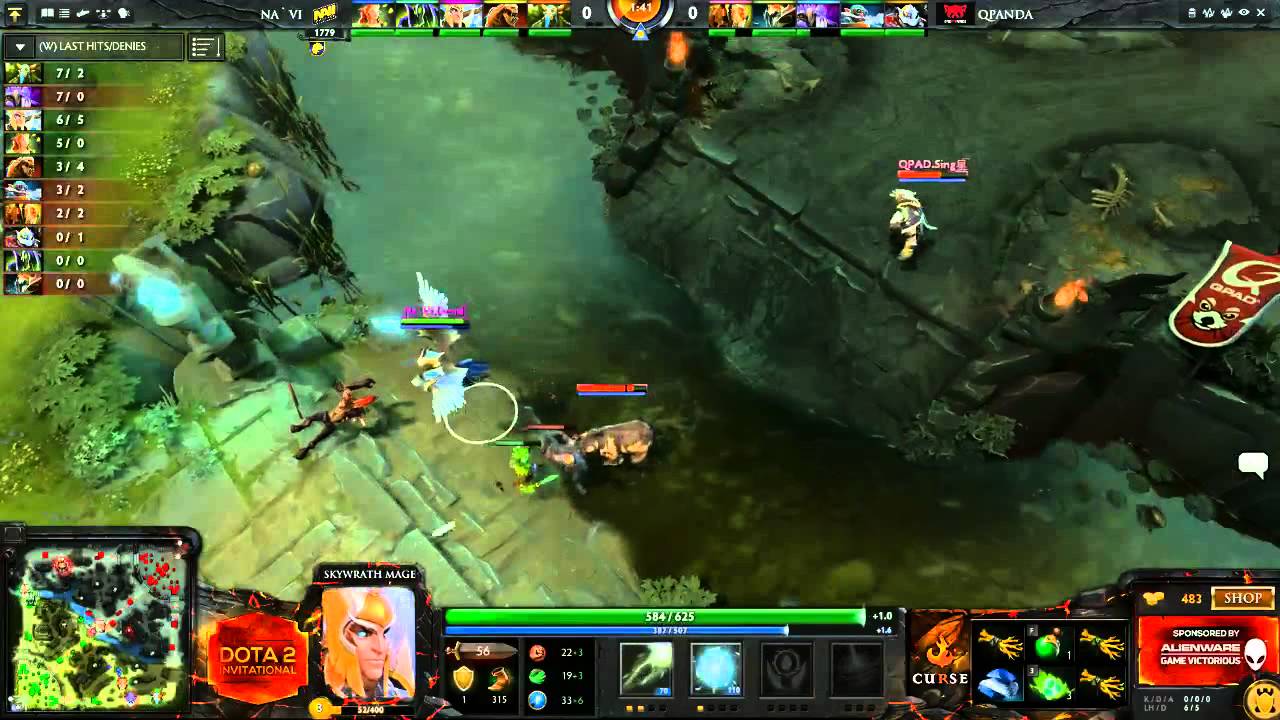 NaVi vs. Qpad Game 1 - Curse Dota 2 Invitational sponsored by Alienware