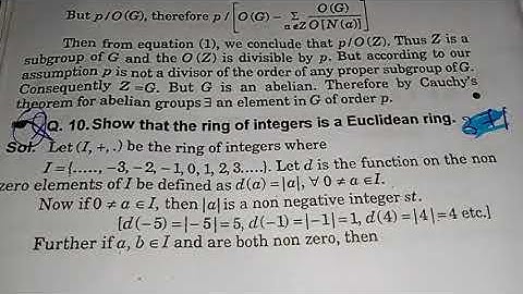 2017 M.sc Mathematics , M.A. Mathematics previous year paper // advanced abstract algebra