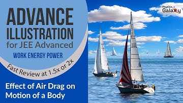 Adv Illustrations – Effect of Air Drag on Motion of a Body | Work Energy Power #14 for JEE Adv