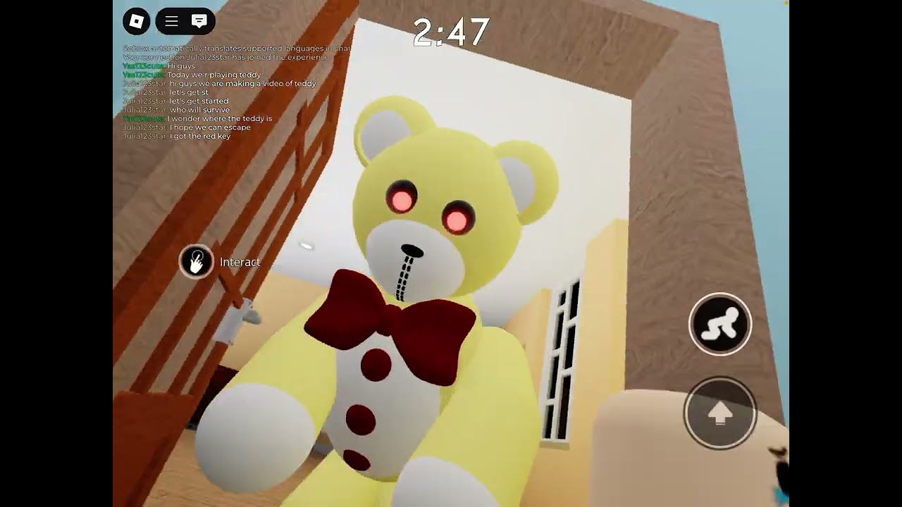 Playing teddy in Roblox