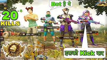 I JOINED CONQUEROR PUSHING SQUAD AS A SUPER BOT😂 UNEXPECTED REACTION BY RANDOMS