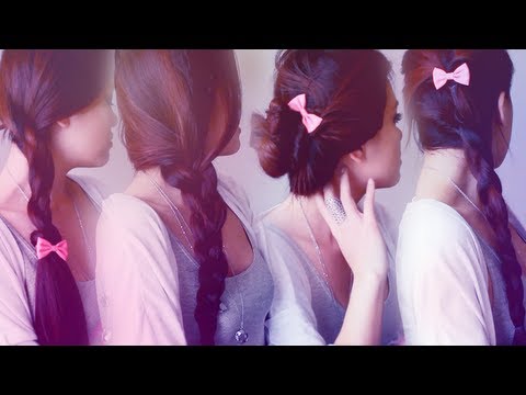 5 Easy Back to School Hairstyles in 5 Minutes ♡ No heat