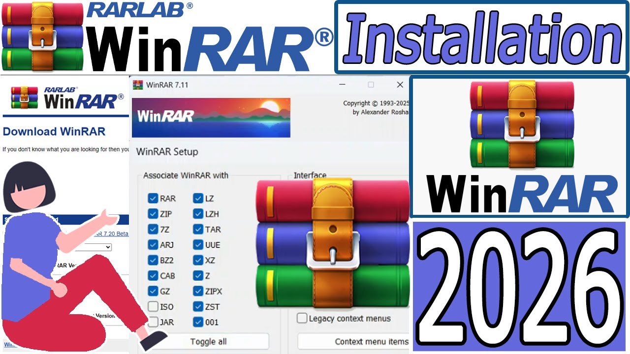 How To Install WinRAR On Windows 11 [ 2026 Update ] Demo File ...