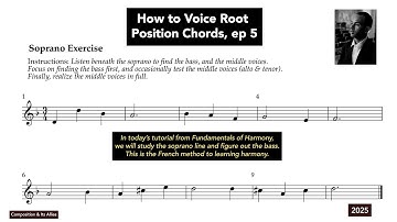 LIVE TUTORIAL: How to Voice Root Position Chords, Ep.5  (for Composers & Performers) #composition