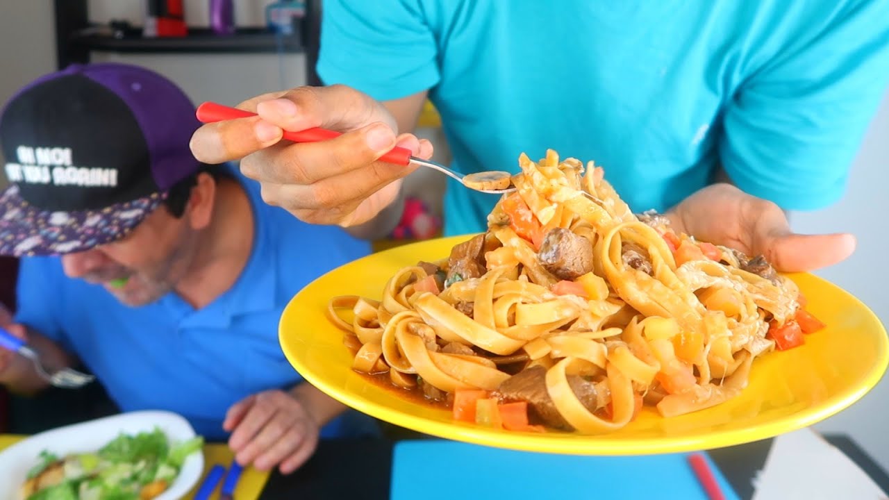 FINALMENTE PEDI OUTBACK PELO iFOOD!!! Outback Pasta e Caesar! YouTube