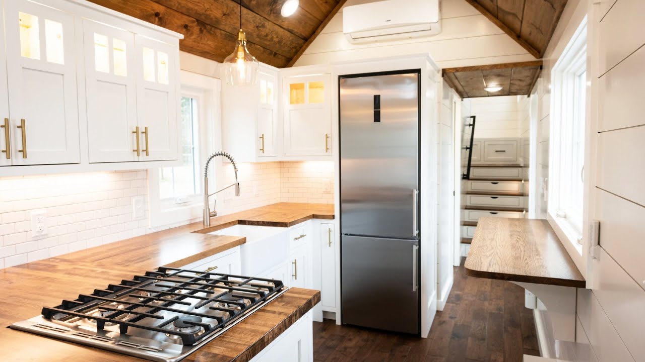 Amazing Gorgeous Denali Farmhouse by Timbercraft Tiny Homes - YouTube