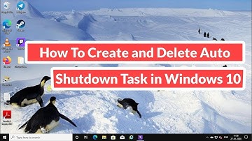 How To Create and Delete Auto Shutdown Task in Windows 10