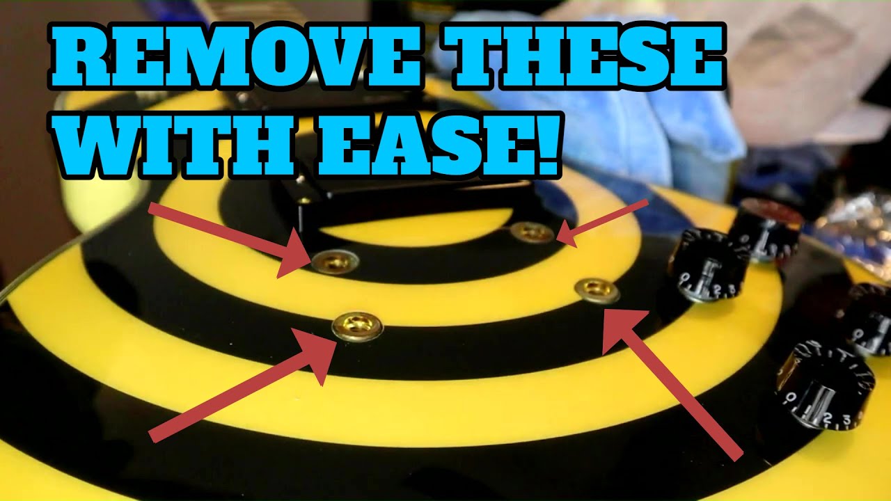 How To Remove Tune O Matic Guitar Bridge Posts