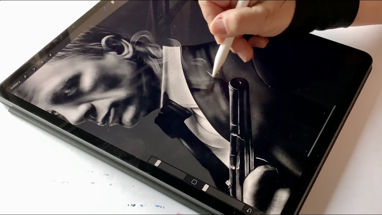 Daniel Craig/James Bond Digital Painting - IPad Pro - Apple Pencil ...
