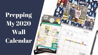 Prepping my 2020 Wall Calendar