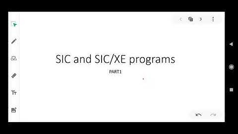 Module 1- sic and sic/xe pgms- part 1