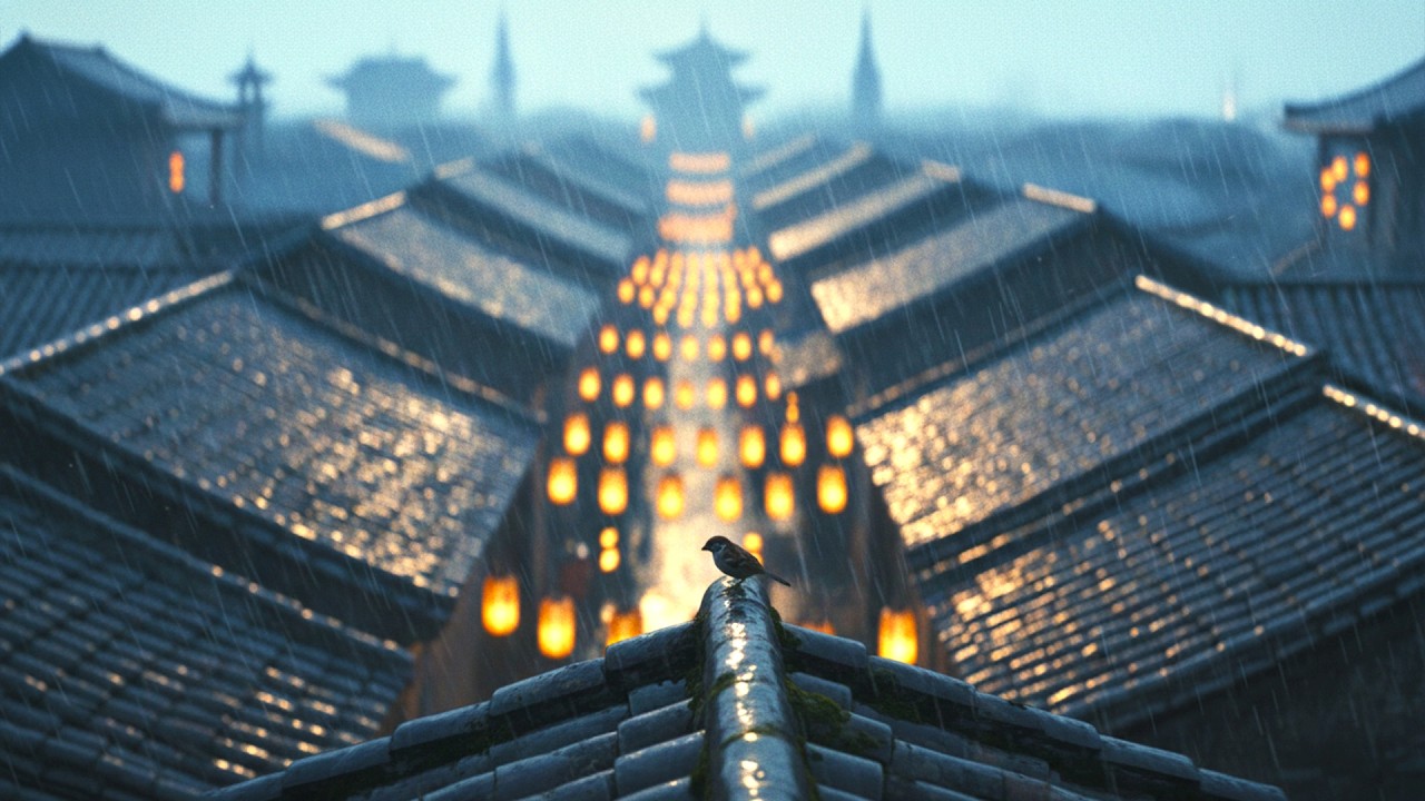 Ancient Town Lanterns Lofi Japanese 🏮 Sleeping, Dreaming, Nostalgia