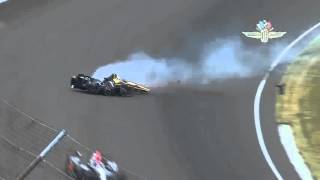 Famous 2015 Indianapolis 500   James Hinchcliffe horrific crash in practise Wealth