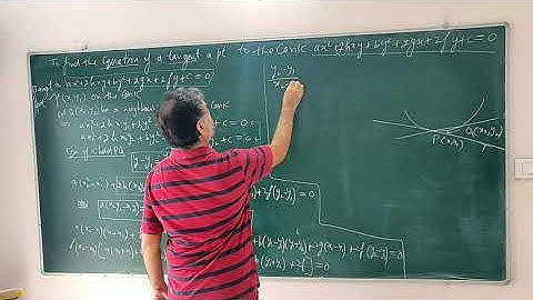 Solid geometry(6): The equations of tangents and normals of a conic.