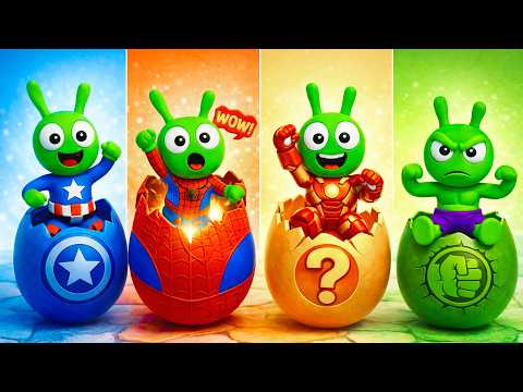 Pea Pea Unlocks Superhero Surprise Eggs — Which Power Will He Get!