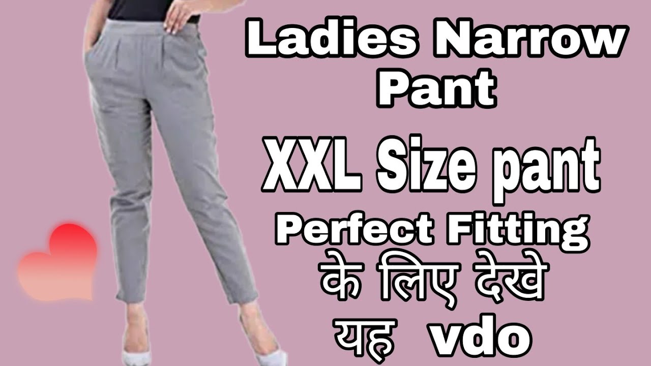 women's straight pant, Narrow Pant, XXL size waist with pocket