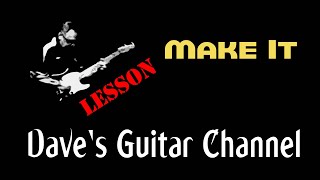 LESSON - Make It by Aerosmith