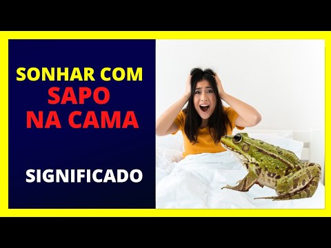 Sonhar com SAPO EM CIMA DA CAMA - Confira o significado