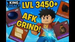 AFK* Grind materials endgame. TWILIGHT ORBS, GUNPOWDER, SAMURAI BANDAGES (King Legacy)