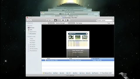 Time Machine - Mac OS X Leopard