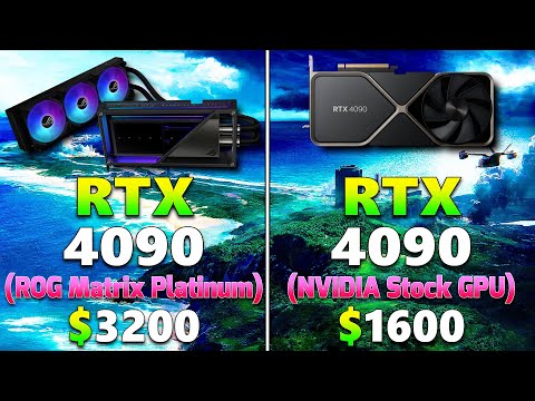 RTX 4090 (ASUS ROG Matrix Platinum) vs RTX 4090 (NVIDIA Stock) | PC Gameplay Benchmark Tested