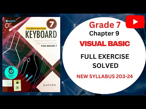 VISUAL BASIC || EXERCISE FULL SOLVED | KEYBOARD COMPUTER SCIENCE | UNIT 9 | GRADE 7 | OXFORD |