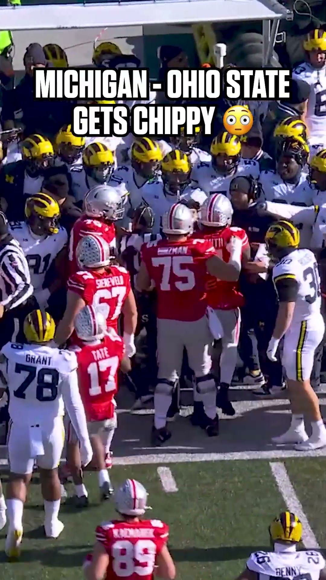 The fan at the end was loving it ? #michigan #ohiostate #cfb #football