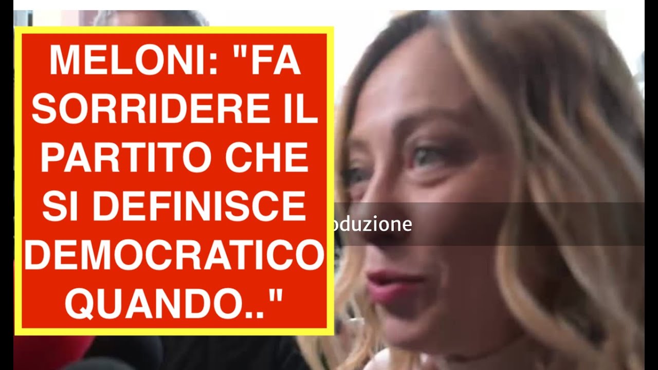 la meloni di che partito è