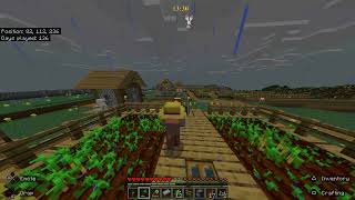 Minecraft Bedrock Ep. 13 Hard Mode (Spawn) Day 136-147 Ground Leveling