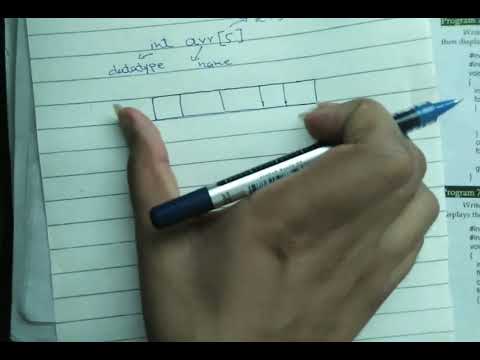 Program 7.1 Array basic concept and program