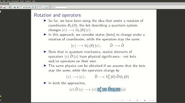 4 Rotation and operators