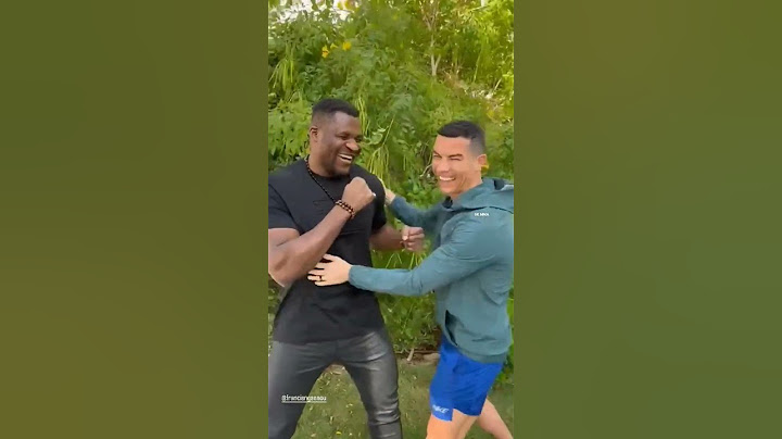 Francis ngannou meets Cristiano ronaldo
