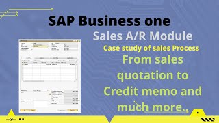 Sales Process case study | what we learned so far | Sales Module | Sap business one modules|