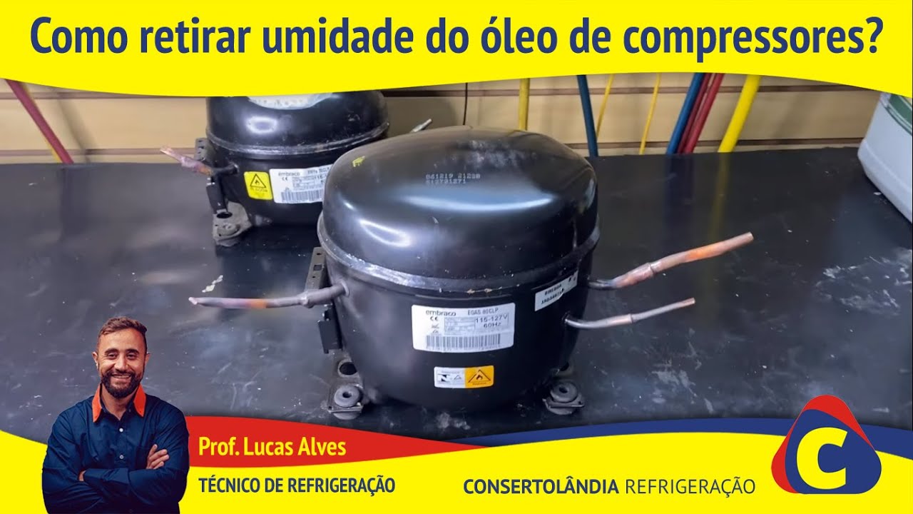 Veja como retirar umidade do óleo de compressores
