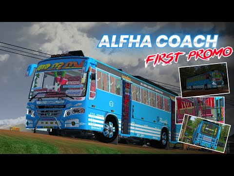 New Alfha Coach Bus Mod By MK Gaming Malayalam || First Promo video || Bus Simulator Indonesia
