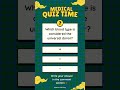 MEDICAL QUIZ TIME !!! What’s your answer?