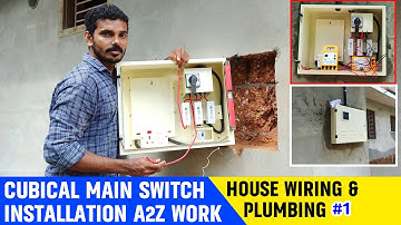 Three Phase Meter Box Wiring And Installation Process | 3P House Wiring |Meter Box Concealeding Work