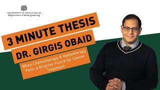 Faculty 3 Minute Thesis Dr. Obaid Fall 2021 (BEST OVERALL PRESENTATION)  | UT Dallas Bioengineering