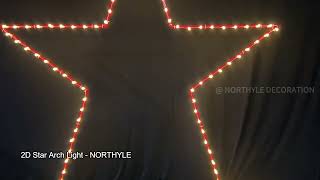 3m Height LED Star Archway Lights for Shopping Mall &amp; City Street Displays | Northyle