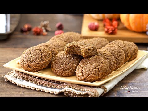 Paleo Soft PUMPKIN COOKIES (Keto, Gluten-free) (with Vegan option)