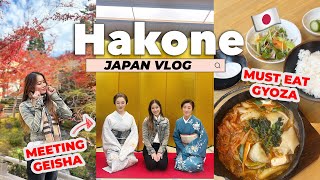 Japan Travel Vlog 🇯🇵 Meeting Geisha, beautiful Japanese gardens & great food - Last day in Hakone