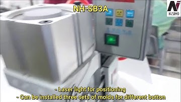 NISHO NH SB3A Pneumatic Three Head Snap Button Machine