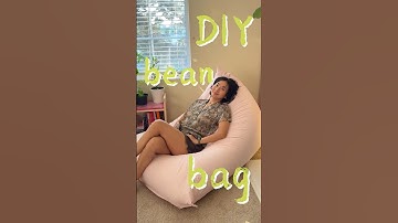 Why Didn’t I Try This Sooner! Easiest DIY Bean Bag Ever #beanbag #diytutorial #homediy #diyfurniture