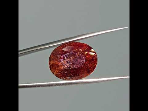 Гранат 12,4 ct Ювелирный камень натуральный для создания украшений, видео 1
