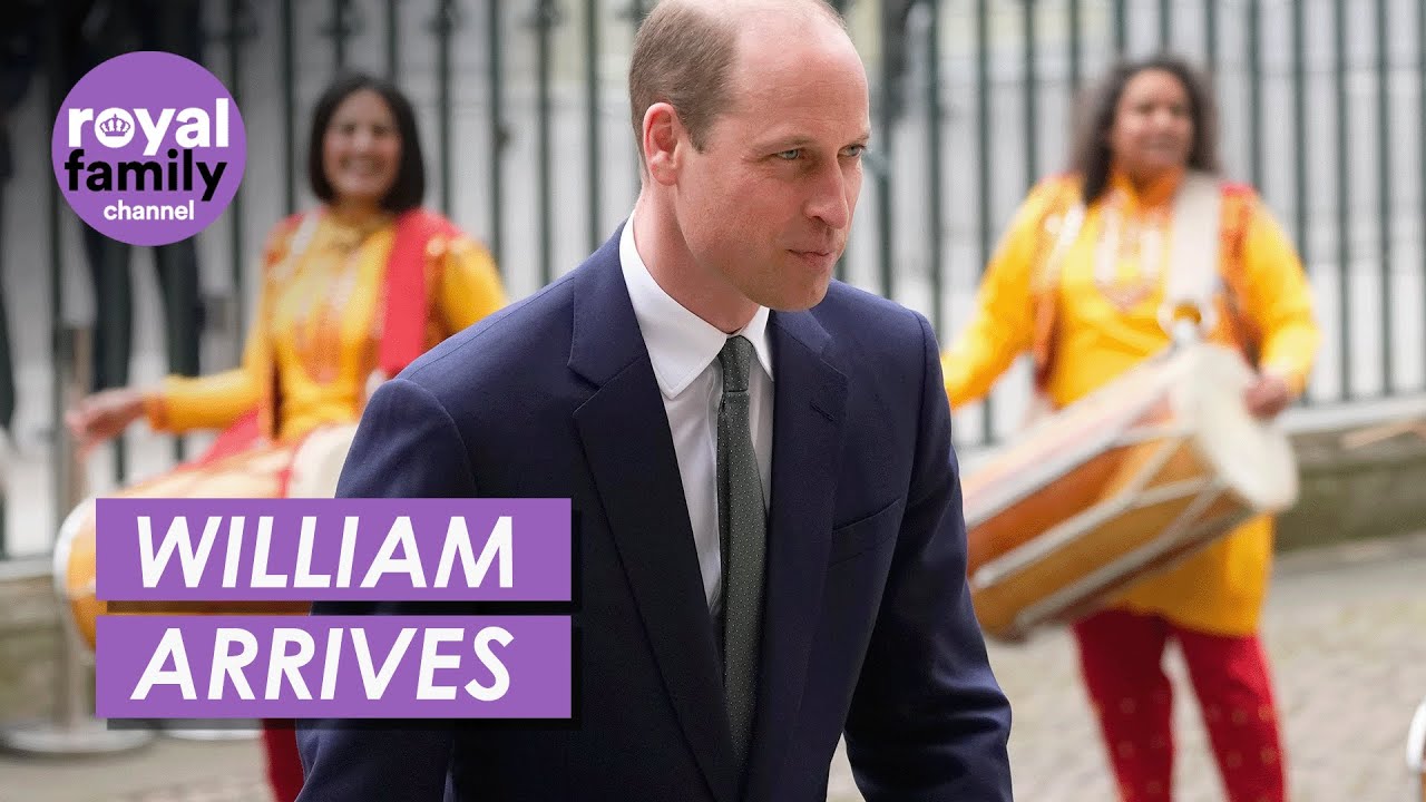 Prince William and Other Senior Royals Arrive for Commonwealth Service