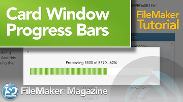 Card Window Progress Bars in FileMaker Pro