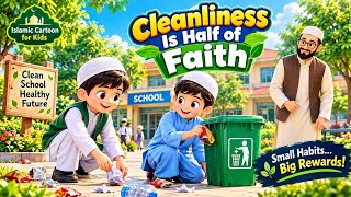 Cleanliness Is Half of Faith 🧹 | Islamic Cartoon Story for Kids | Moral Story