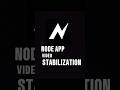 Node App Video Stabilization #shorts #tutorial #nodevideotutorial #editingtutorial