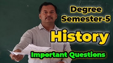 History Sem5 important questions #degreesem5history #historysem5impeducare #rahamathullah