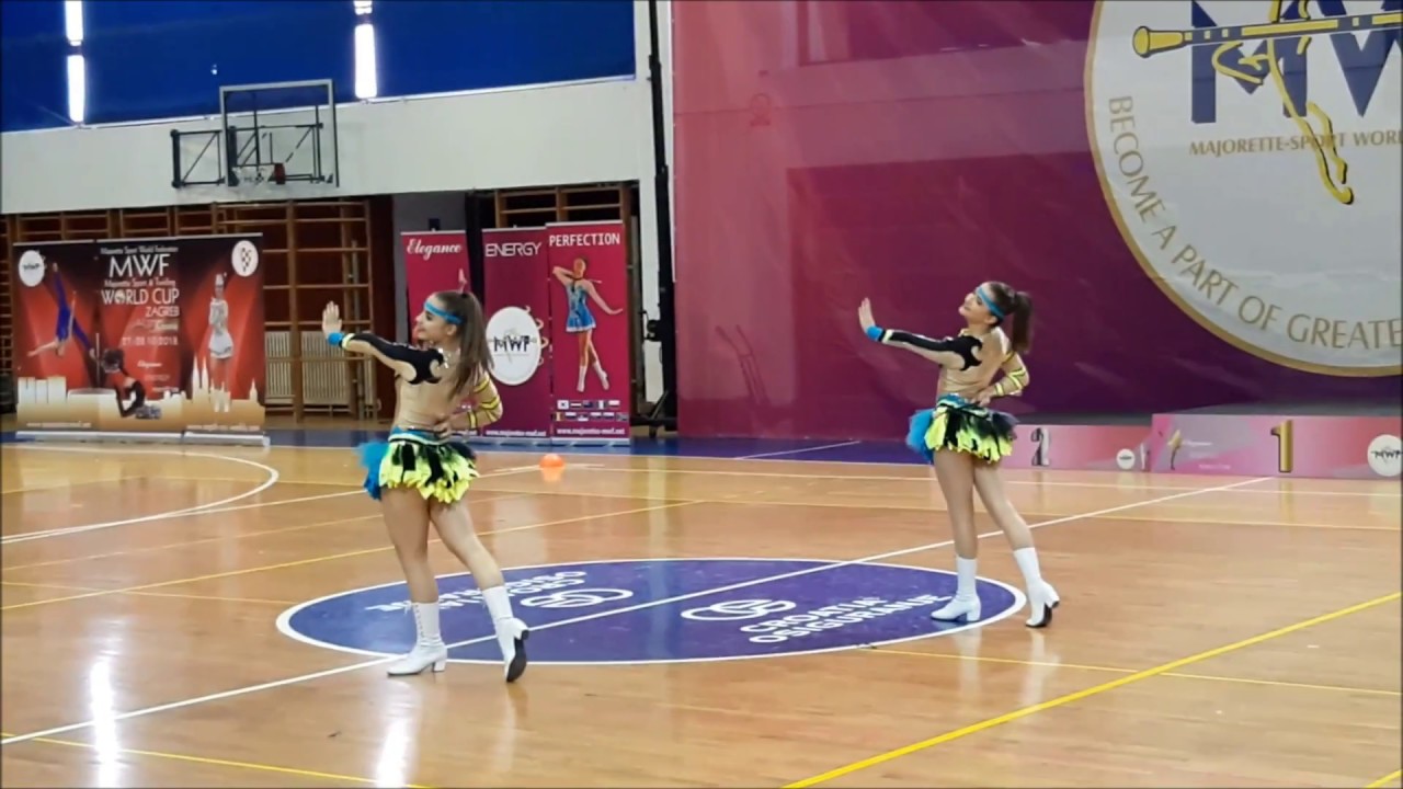 Križevačke mažoretkinje - seniors duo baton 2018
